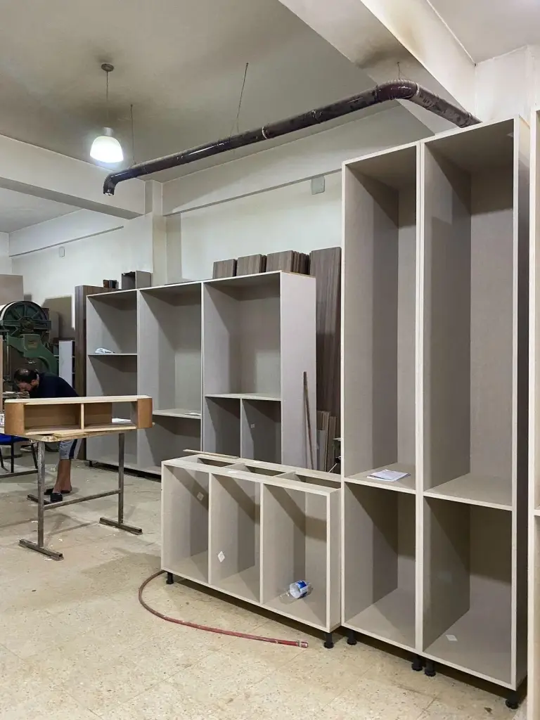 Furniture assembly projects: office shelving system